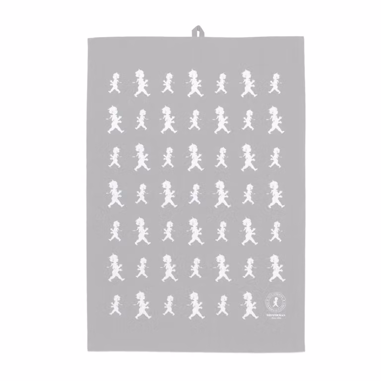 Solstickan Design keukenhanddoek Grijs-wit 50 x 70 cm