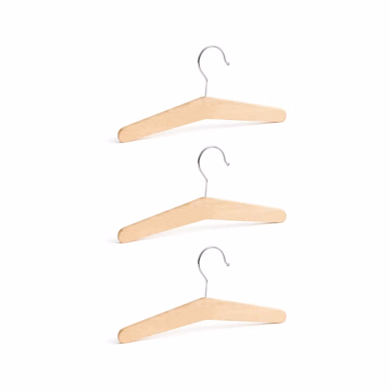 Kid's Concept Saga kleerhanger 3-pack blonde beuken