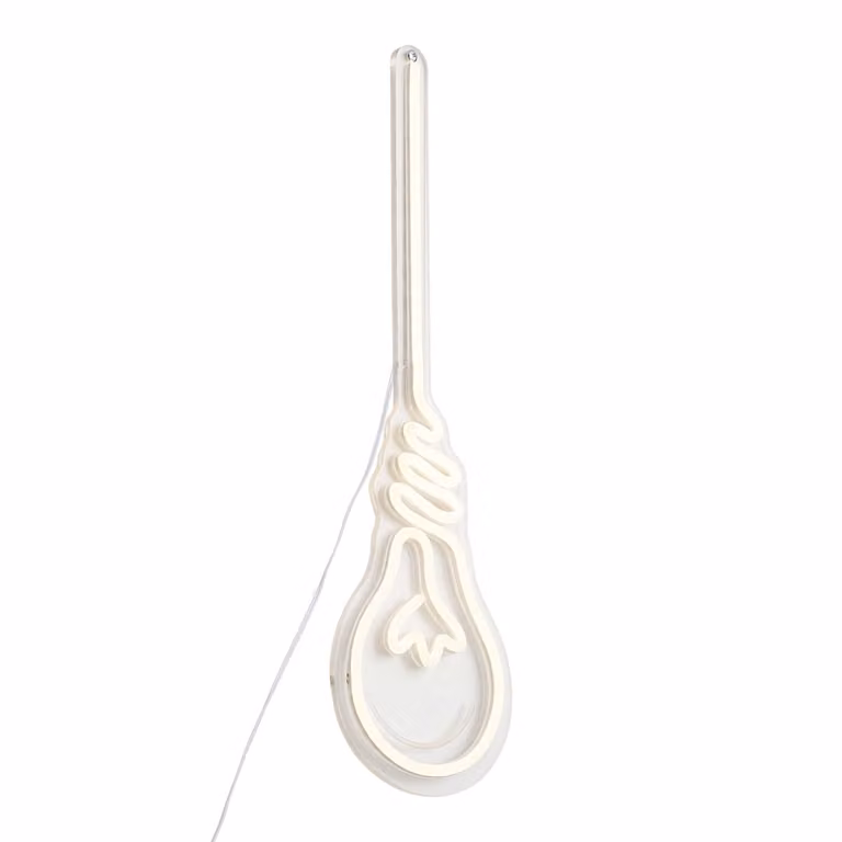 Qazqa Neon wandlamp wit met LED en inclusief lichtbron