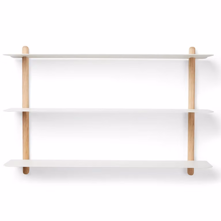 Gejst Nivo Wandplank A Licht eikenhout-wit