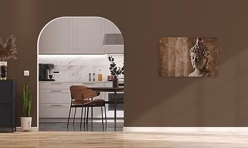 A.S. Création Canvasafbeelding Azië Boeddha-figuur, beige en bruin, B: 90 cm, H: 60 cm