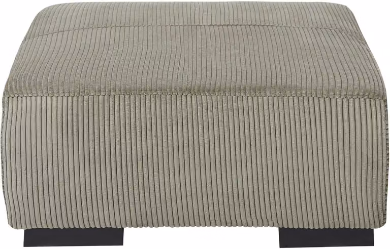 LUNGO Ottomaan Groen Corduroy B/D/H: 80 x 80 x 35 cm