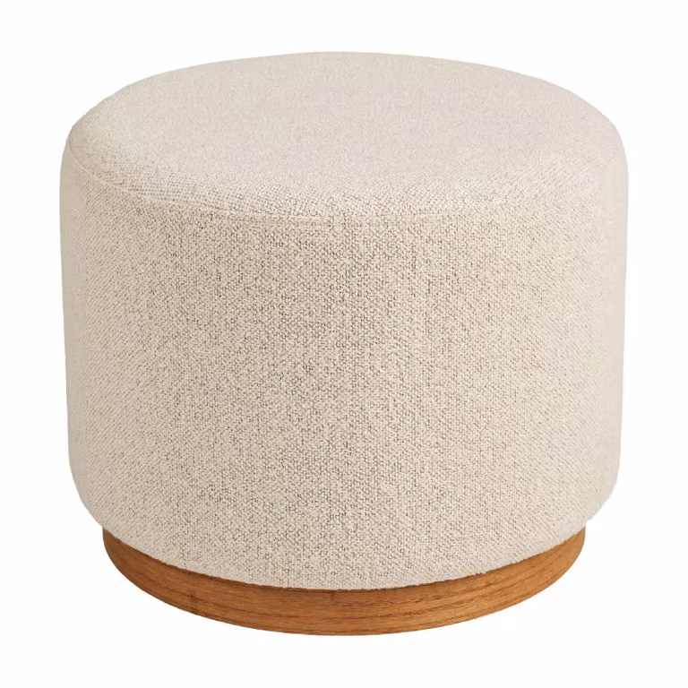 Nest of Nora Ronde poef hocker Sand ø50 x 41 cm