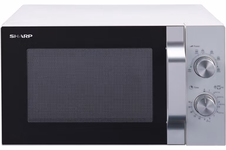 Sharp R204WA solo-magnetronoven met 6 vermogensniveaus en mechanische bediening