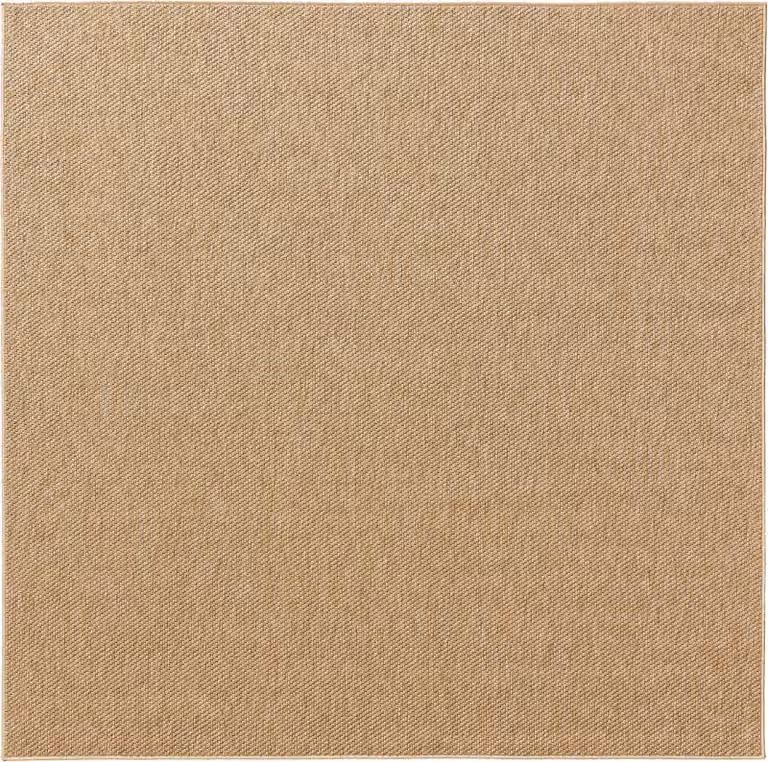 Benuta Iowa Tapijt voor binnen en buiten Beige Vierkant Scandinavisch Design 195 x 195 cm