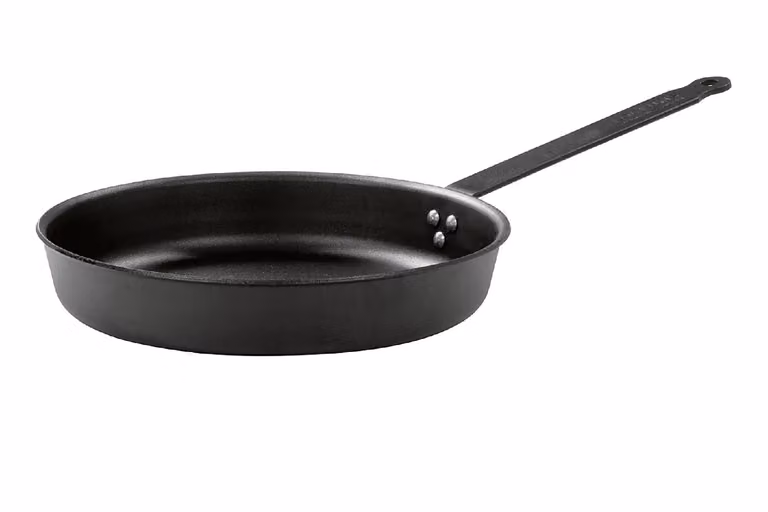 Kockums Jernverk STEK28-080 koekenpan van gietijzer en gegoten aluminium, diameter 28 cm, geschikt voor inductie