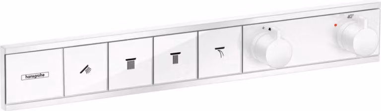 Hansgrohe RainSelect f UP-Thermostaat voor 4 verbruikers, matwit, inbouwset