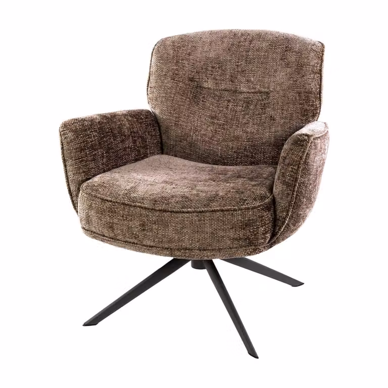 Nest of Nora Fauteuil Vinja - 360 graden draaibaar met pocketvering - Hoven champagne