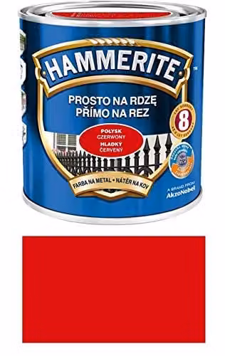 Hammerite Direct roest glad lak, Rood, 2,5 l