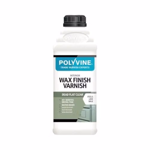 Polyvine Verniswas met wax finish extra mat Grijs 500 ml