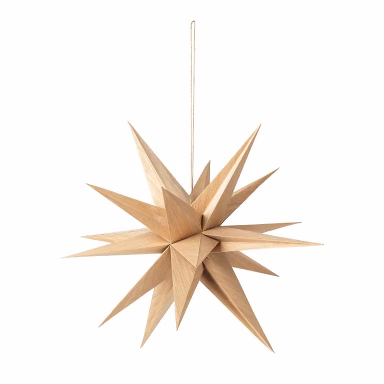 Broste Copenhagen Venus houten ster Natural Ø55 cm