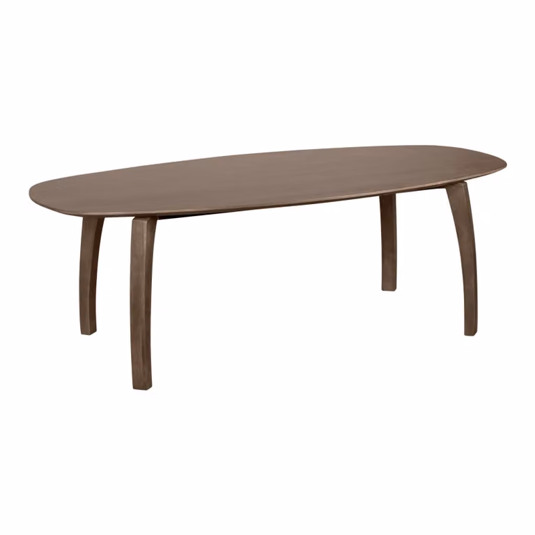 Lewis & Loft Bureau Luna - Deens ovaal - FSC mangohout - B: 220 cm, D: 110 cm, H: 76 cm - Bruin