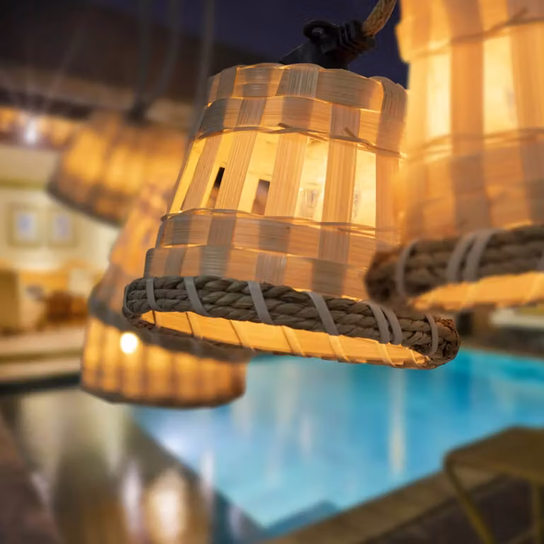 Newgarden Aurora LED lichtketting met houtlook en warm wit licht, IP44