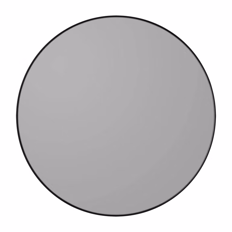 AYTM Circum ronde spiegel met getint glas in zwart, Diameter: 50 cm