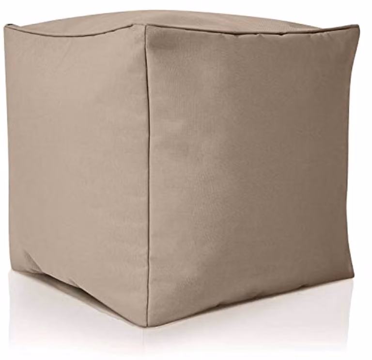 Multifunctionele Outdoor Poef Kruk - Voetenbankje en Zitkussen voor Binnen en Buiten - 40 x 40 cm
