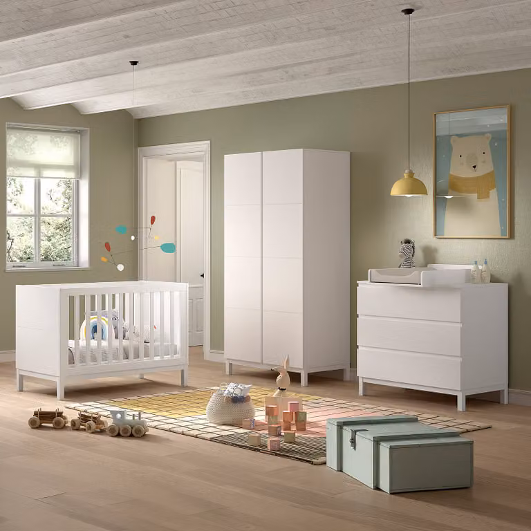 home24 Babykamerset 4-delig wit