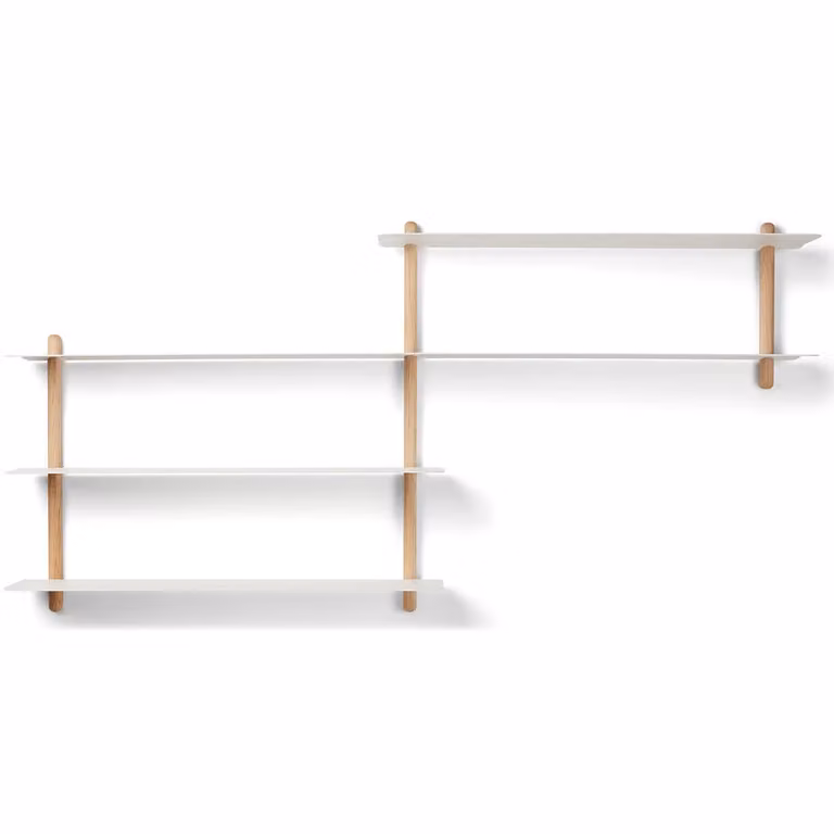 Gejst Nivo Wandplank Licht Eikenhout en Wit