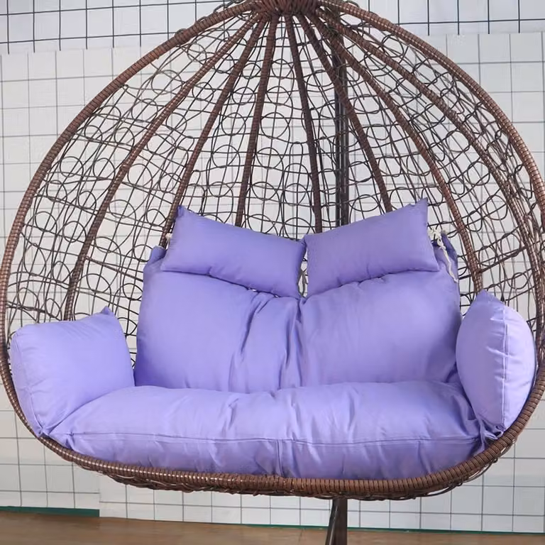 Dubbele Hangstoel Nestschommel Donkergrijs 150 x 110 cm