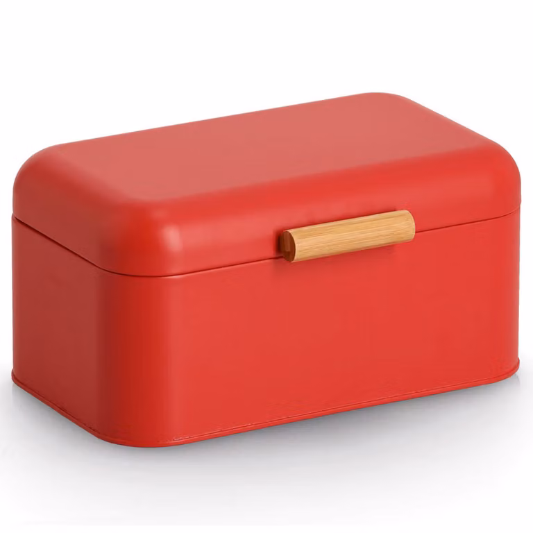 home24 Broodtrommel Puins Rood B: 31 cm, D: 21 cm