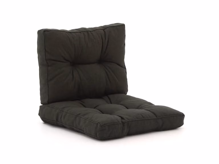 Dralon Madison Loungekussen voor de tuin, Zwart, 60 x 60 cm