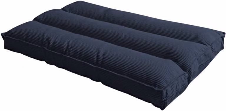 Bananair Futon matras met afneembare hoes in ribfluweel, Nachtblauw, 90 x 190 cm