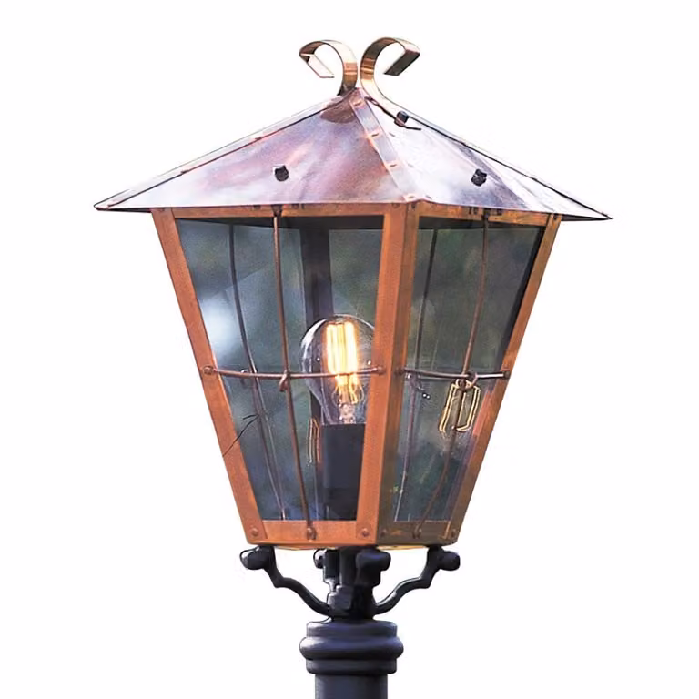 Konstsmide Fenix Losse lampenkap - Koper/Rood - B: 36 cm, D: 36 cm, H: 58 cm