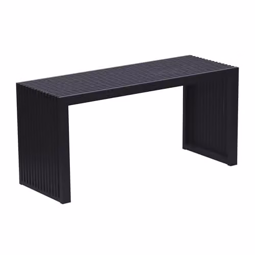 Relaxdays Bamboe Zitbank en Schoenenbank, Zwart/Bruin, BxHxD: 90 x 43 x 33 cm