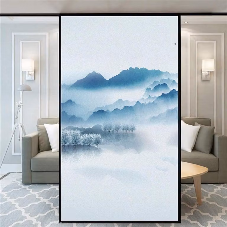 Decoratieve Glasfolie voor Privacy - Gekleurde Raamfolie - Niet-lijmend en Statisch - 80 x 100 cm