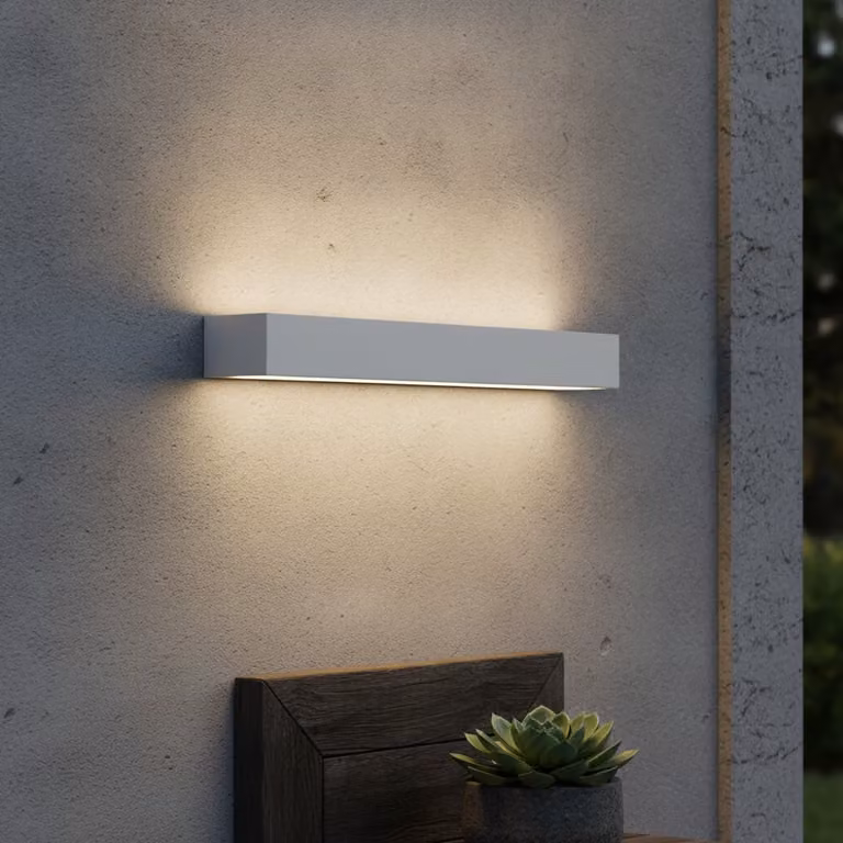 Lyora Wandlamp Path design wit LED aluminium 51 cm