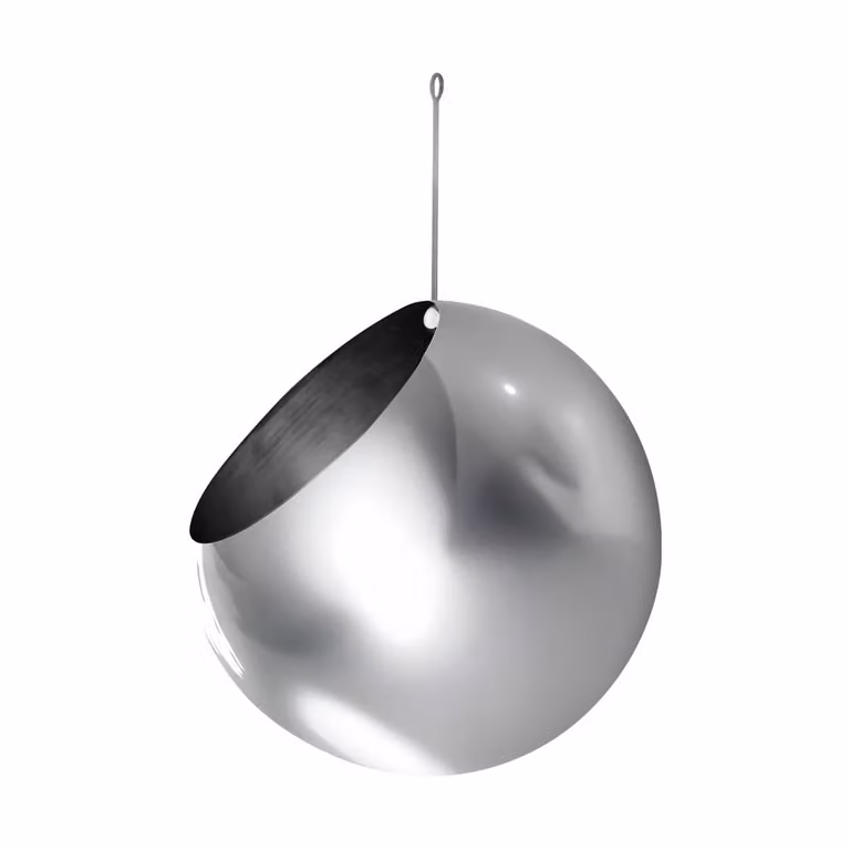 AYTM GLOBE hangende bloempot Zilverkleurig Ø21 cm, H 32 cm
