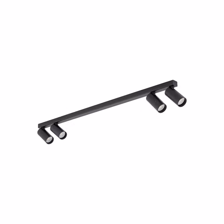 Lyora Opbouwspot 4x GU10 Fourty zwart aluminium