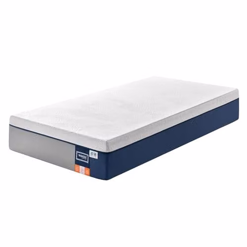 VASAGLE Matras met gel-geheugenschuim, 90 x 200 cm, 25 cm dik, blauw