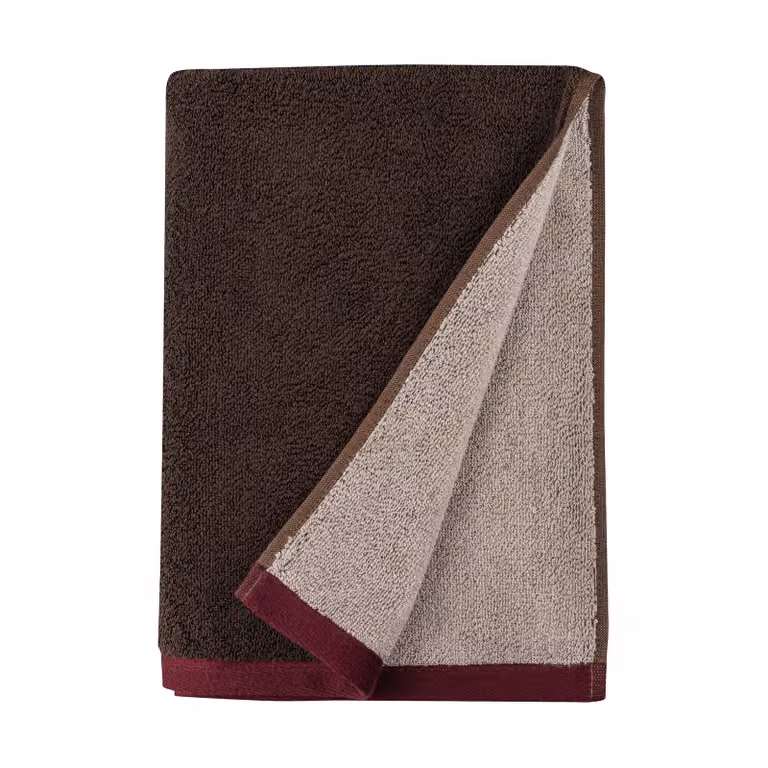 Mette Ditmer Soft badhanddoek voor volwassenen, Brown-sand, Breedte: 70 cm, Lengte: 133 cm