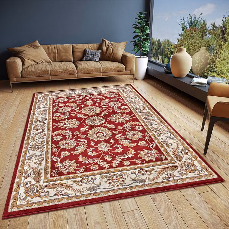 home24 Oosters vloerkleed Reni rood/robijnrood B/D: 120 x 170 cm