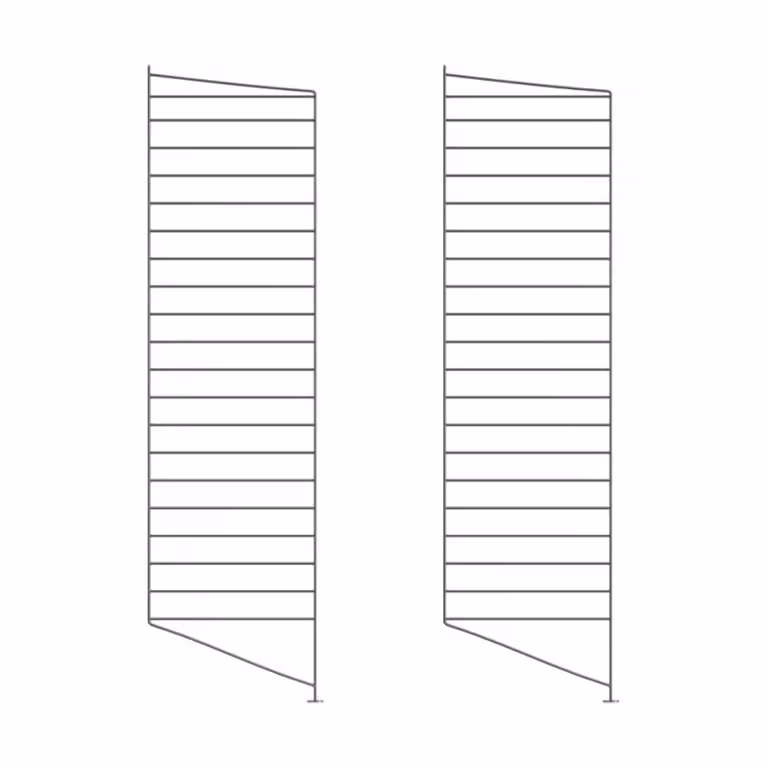 String vloerpaneel Donkergrijs, 2-pack, B: 115 cm, D: 30 cm