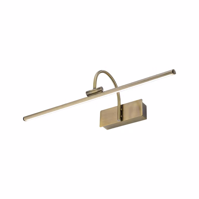 Lyora Giotto Klassieke Schilderijlamp Led - Goud/Messing - B: 120 cm, H: 14,5 cm, D: 8 cm