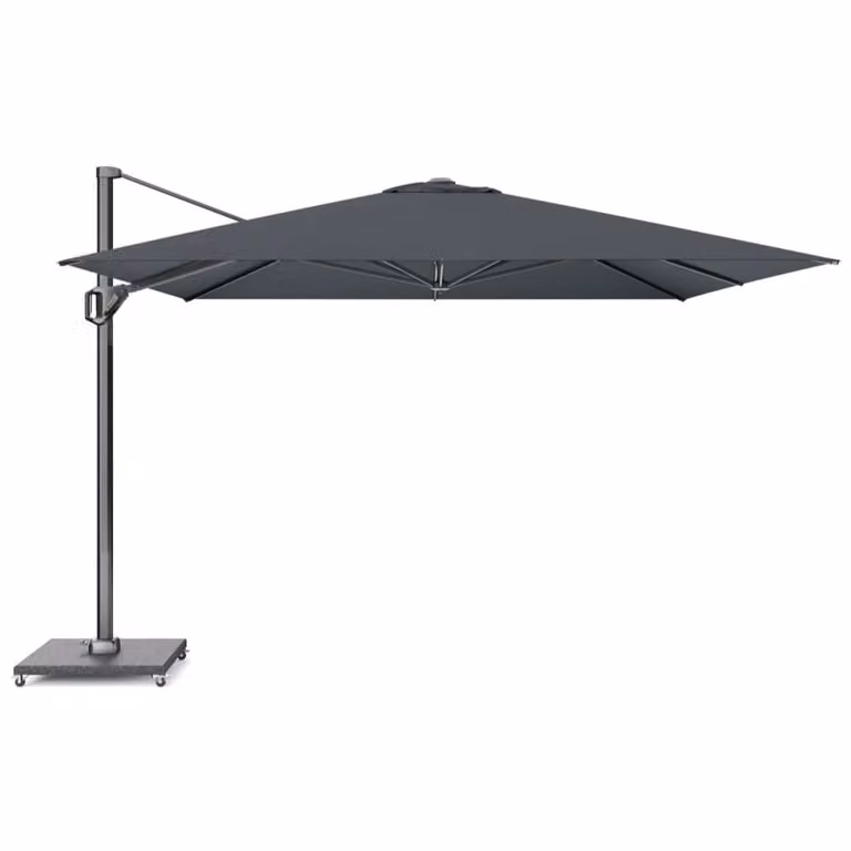 Challenger T1 zweefparasol met premium doek in Faded Black, 350 x 350 cm