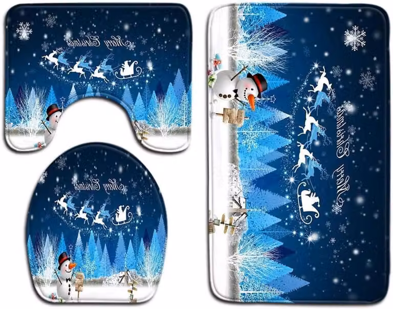 Comfort Thuis Badkamer Mat Set - 3 Delig - Multicolor - Breedte: 50 cm, Lengte: 80 cm