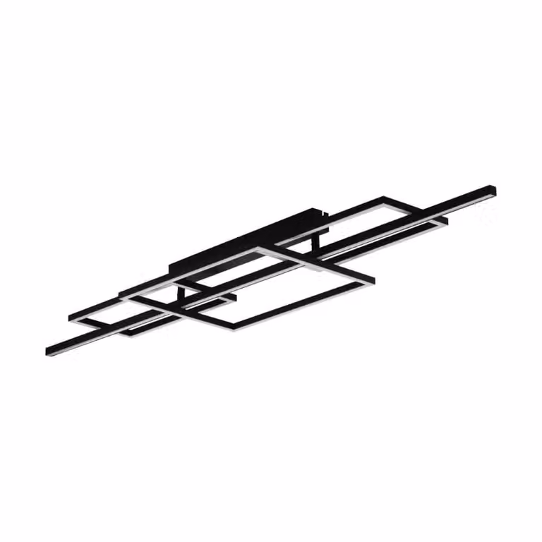Stars of Light Design plafondlamp Puebla zwart met LED-module B: 150 cm, D: 10 cm, H: 36 cm