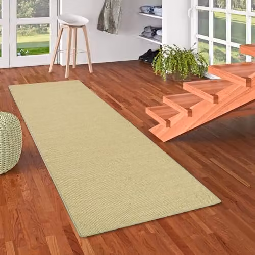 Astra Sisal Natuur Loper Tapijt - Groen