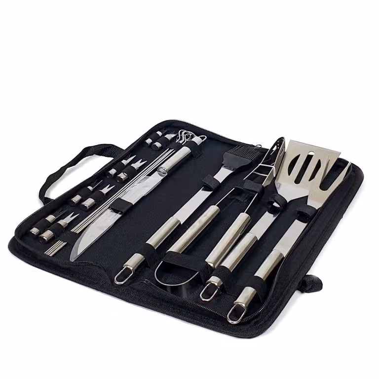 Krumble 18-delige barbecue set inclusief opbergtas