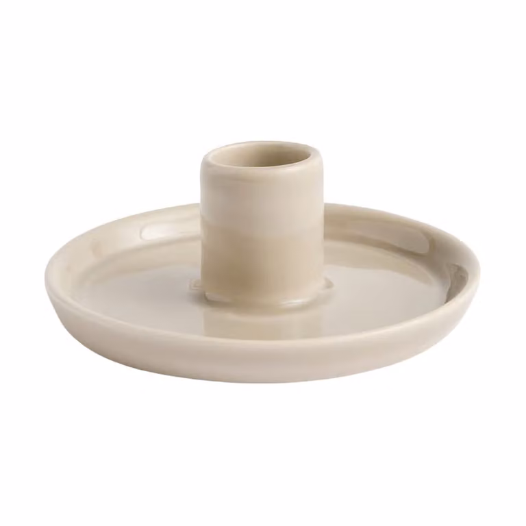 HAY Disc kaarsenhouder voor tealights, warm grijs, Ø10 x 4,8 cm