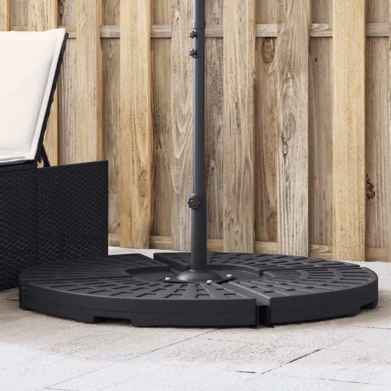 Parasolvoet Zwart met Draaggreep - 20 kg