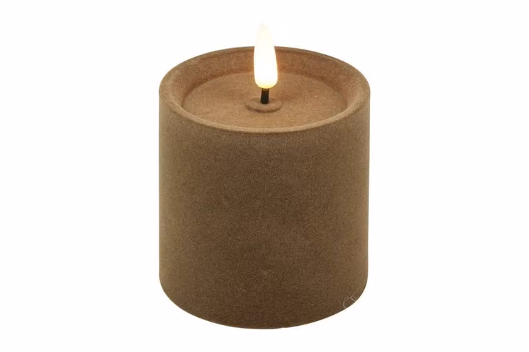 Countryfield Ledkaars Lyon Taupe Velvet D: 7,5 cm, H: 7,5 cm