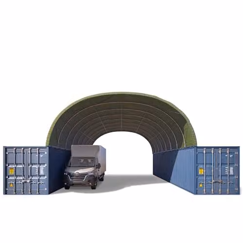 PRIMEtex Container overkapping 8x12 m, donkergroen
