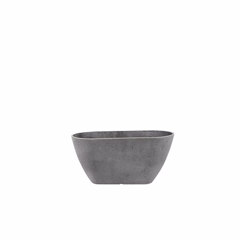Cera-Mix Nova balkonbak half rond 36 beton grijs