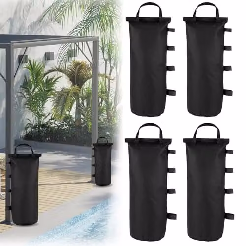 4 stuks Zandzakken voor Gazebo en Paviljoen - Waterdichte 600D Oxford-stof - 50 x 20 cm