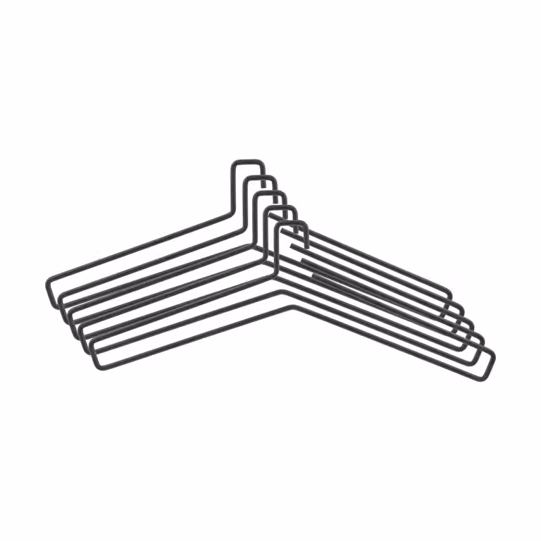 Scandi Living Edge hanger 5-pack zwart