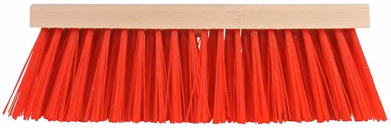 Talen Tools Bezem met kunststof haren, Rood, Breedte: 35 cm
