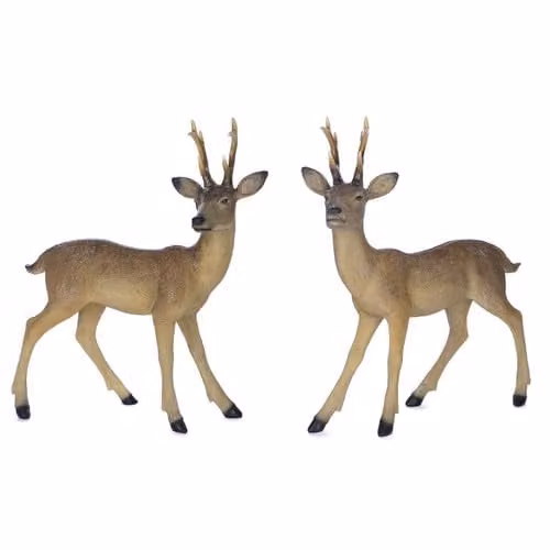 Goodwill Decoratief hert bruin-wit Hoogte: 55,5 cm